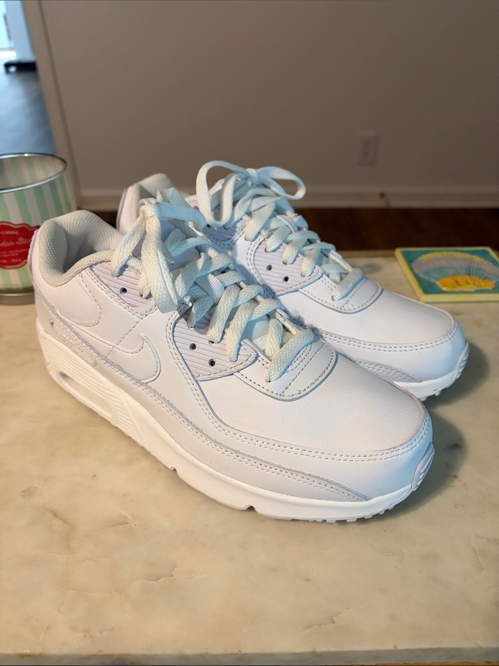Nike Airmax White Leather Sneakers